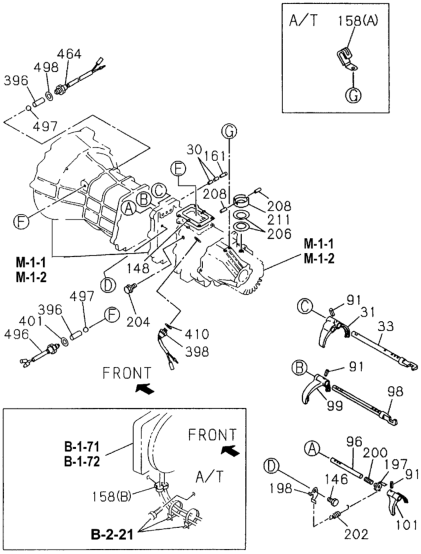 Honda New 1994-2002 Fits Honda Passport Inhibiter, Reverse Shift, Part # 89444-87530