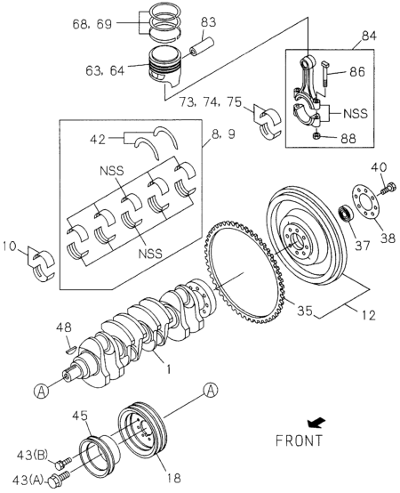 Honda New 1994-1996 Fits Honda Passport Thrust Washer, Part # 89448-19070