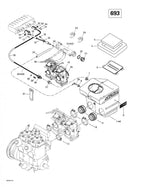 Fits 1999-2007 Ski-Doo Formula Deluxe 500/600/700 / Grand Touring 500/600/700 Models Support, OEM Part # 512058919