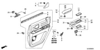 New 2009-2013 Fits Honda Ridgeline Base Assy., L. RR. Door *YR309L* (TU LIGHT BEIGE), Part # 83753-SJC-A13ZF