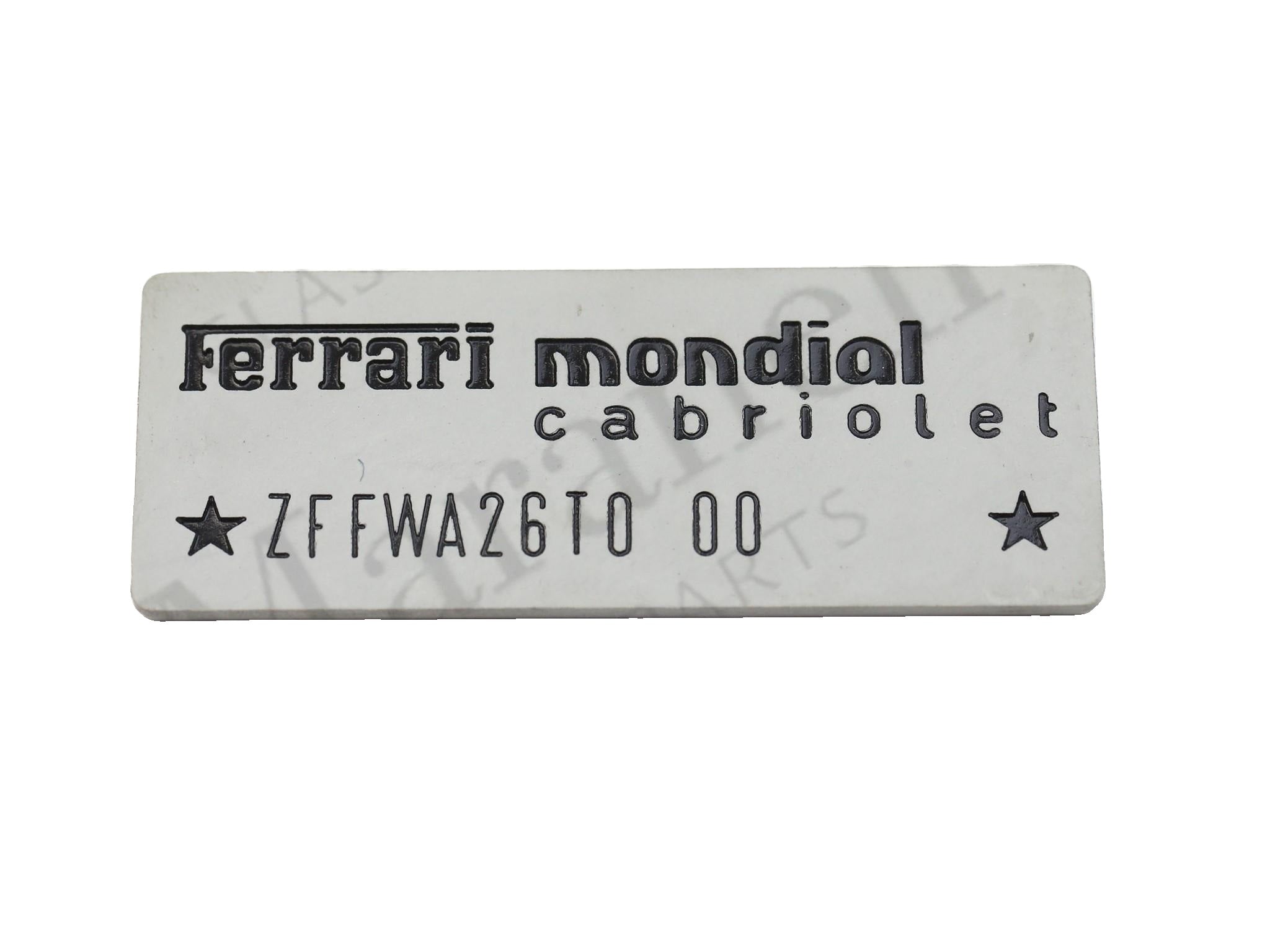130044 - Chassis number plate 3.2 Mon Cab