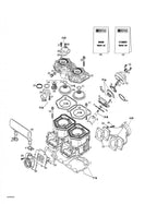 Fits 2002-2006 Ski-Doo MX Z 440 Racing / MX Z X 440 Models Gasket, OEM Part # 420250238