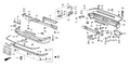 Honda New 1986-1987 Fits Honda CRX Extension, R. FR. Bumper, Part # 62548-SB2-660ZZ