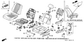 Honda New 2000-2002 Fits Honda Accord Frame, L. FR. Seat-Back (TSu), Part # 81526-S84-A73