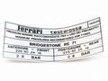 140539 - Tr Br/Stone Re71 Tyre Inflation Sticker