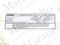 147253 - Pirelli Tyre Inflation Sticker