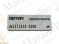 149138 - Chassis number plate testarossa