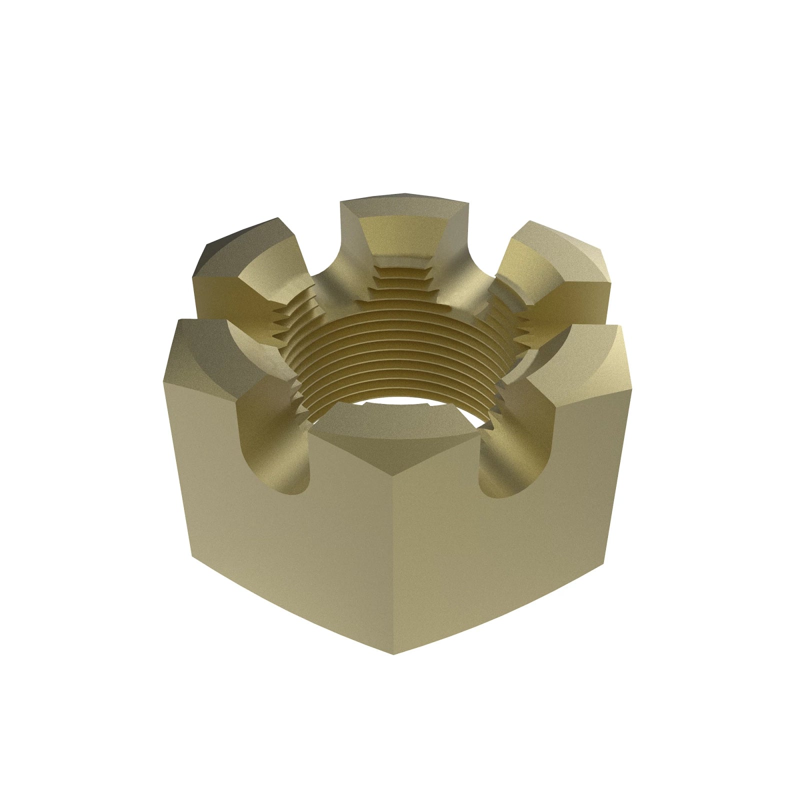 14H920: John Deere 14H920 Hexagonal Slotted Nut, 1"