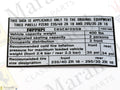 150186 - Tyre Inflation Plate PIRELLI