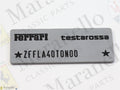 151613 - Chassis number plate testarossa