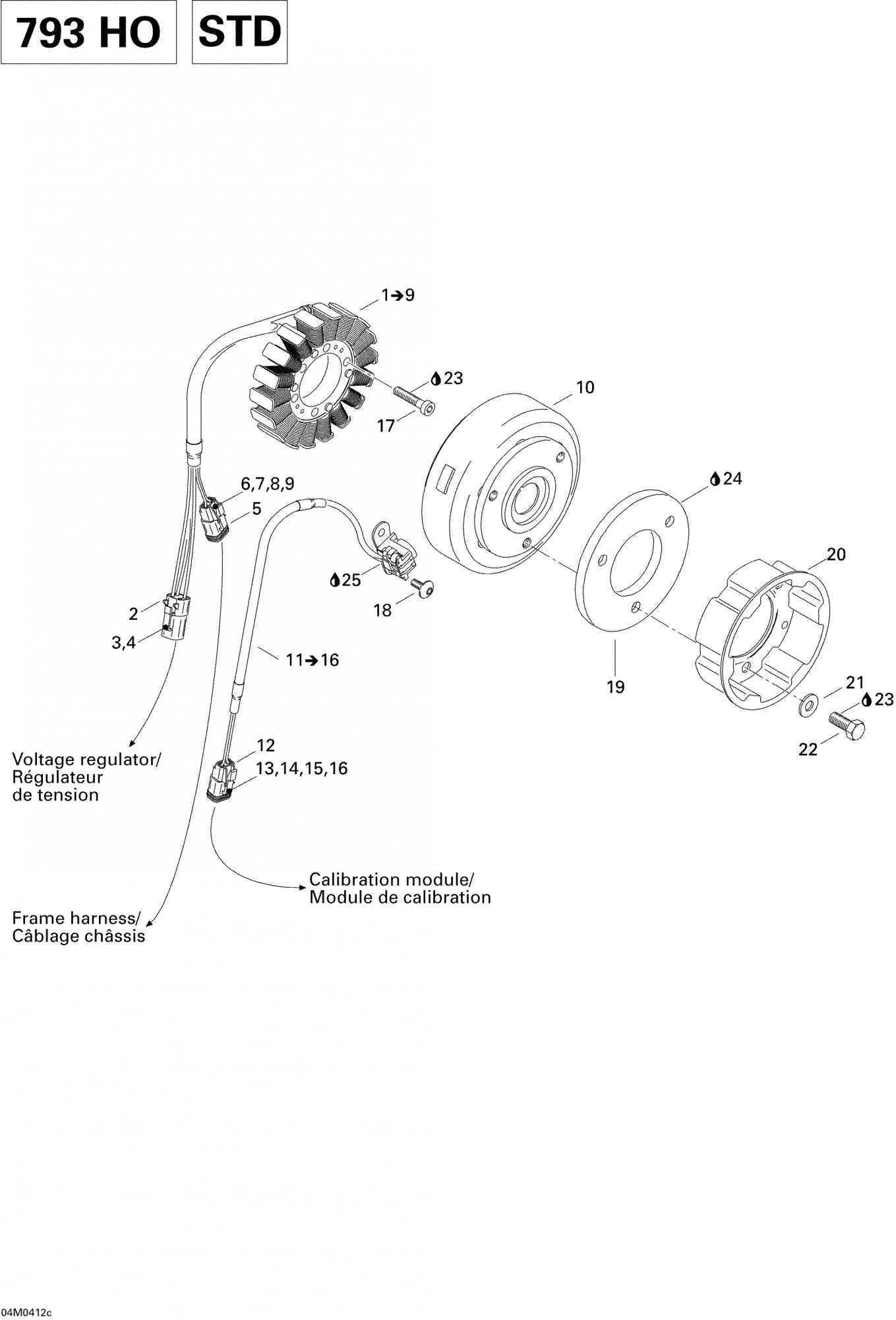 Fits 2003/2004/2006/2007 Ski-Doo MX Z 440 Racing / MX Z 440X Racing Models Flywheel, OEM Part # 410922953