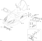 Fits 2004-2007 Ski-Doo Skandic LT 440F Guide Plate, OEM Part # 605350221