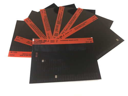 1995-2001 Chevrolet Cavalier "J" Parts Microfiche Catalog Slides