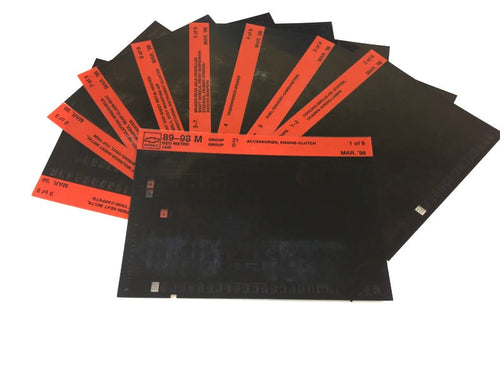 1989-1999 Chevrolet Geo Metro "M" Parts Microfiche Catalog Slides