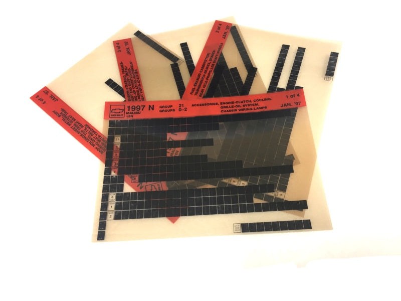 1997-2003 Chevrolet Malibu "N" Parts Microfiche Catalog Slides