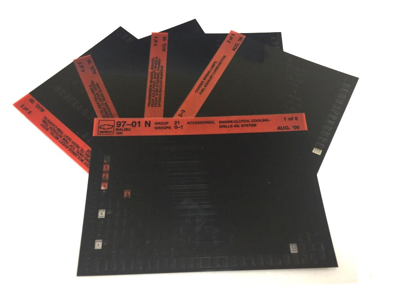 1997-2003 Chevrolet Malibu "N" Parts Microfiche Catalog Slides