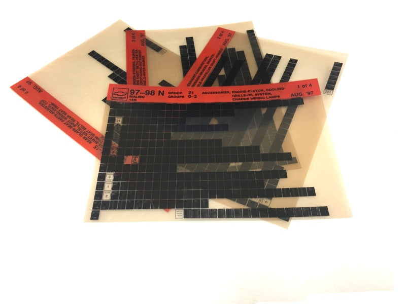 1997-2003 Chevrolet Malibu "N" Parts Microfiche Catalog Slides