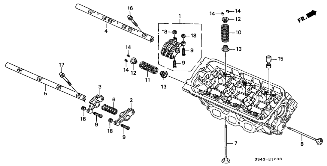 Honda New 1998-2002 Fits Honda Accord Spring, Exhuast Valve (Light Blue) (Associated Spring), Part # 14762-P8A-A02