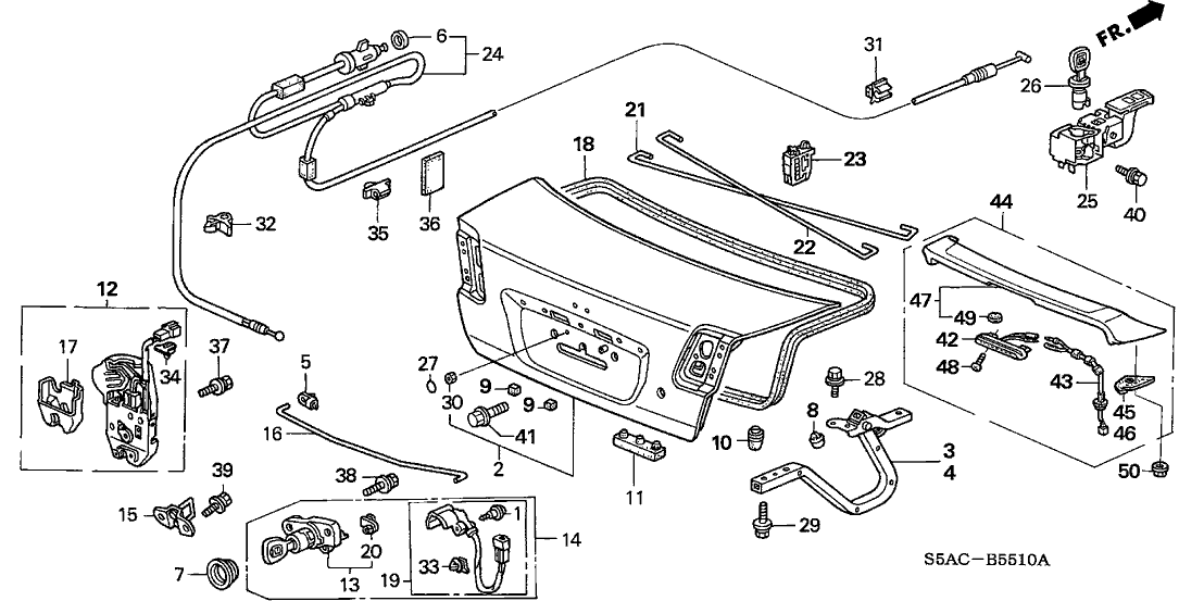 New 2001-2005 Fits Honda Accord Cover, Part # 74864-S84-A01