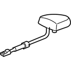 New 2005-2006 Fits Acura MDX Xm Antenna Assembly Billet Silver Metallic, Part # 39150-S3V-A61ZF