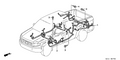 Honda New 2006 Fits Honda Ridgeline Floor Wire Harness, Part # 32140-SJC-A11