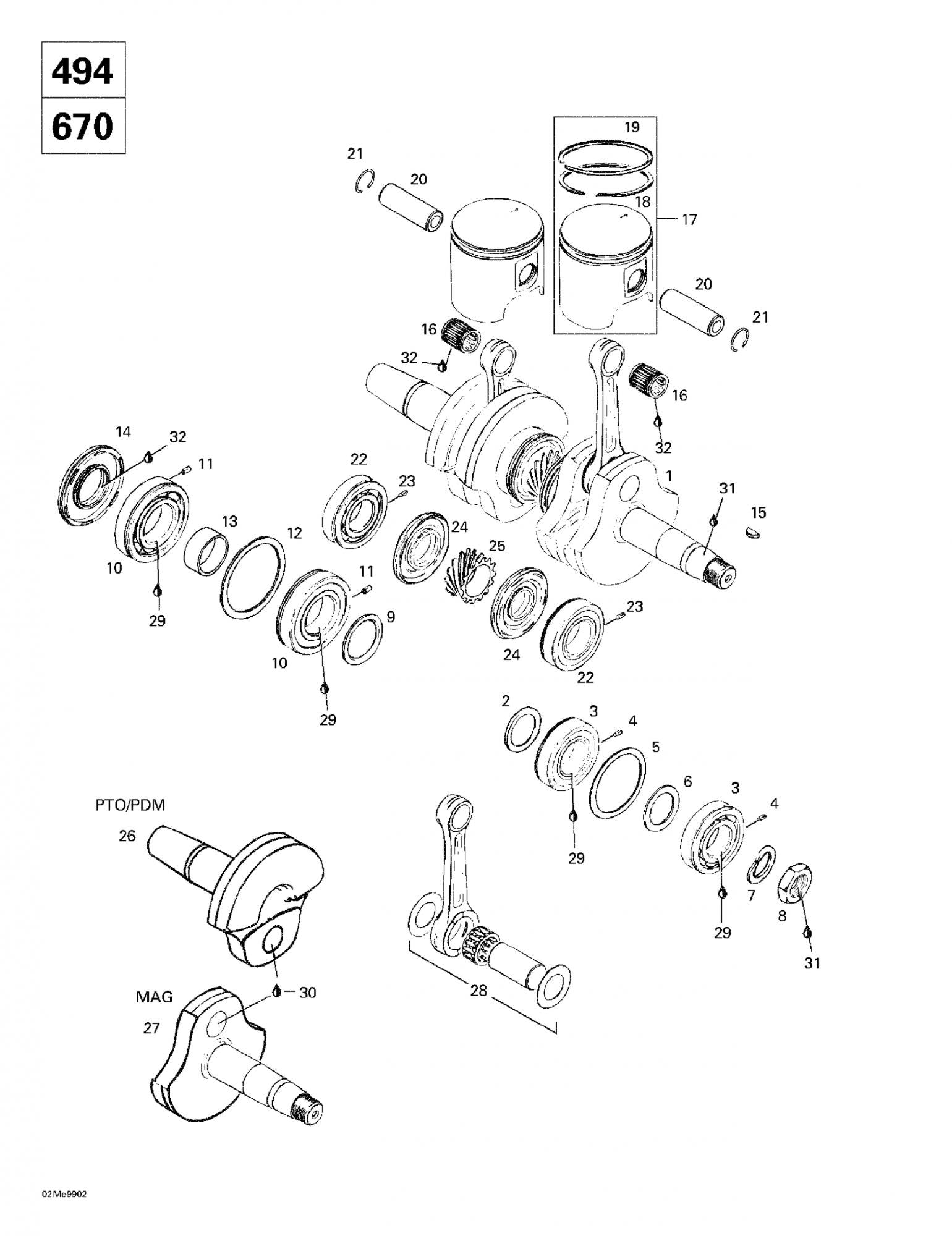 Fits 1996-1999 Ski-Doo Formula Deluxe 500 LC/583/670 / Formula SS Models Semi-Trapez Ring 78.00 Mm Formula Deluxe 670., OEM Part # 420815090