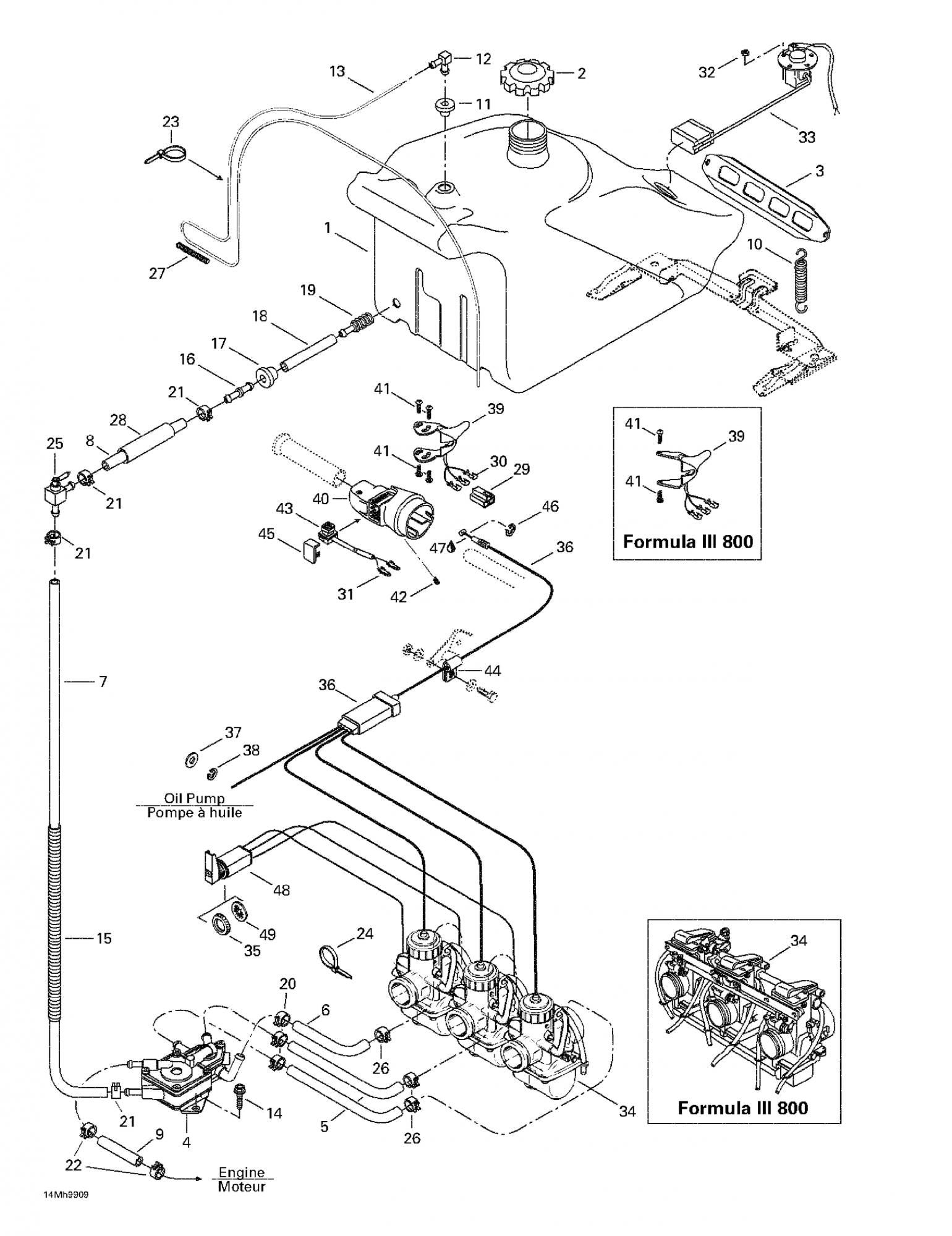 Fits 1999-2007 Ski-Doo Formula Deluxe 500/600/700 / Formula Deluxe 600/700 Models Throttle Housing, OEM Part # 512059243