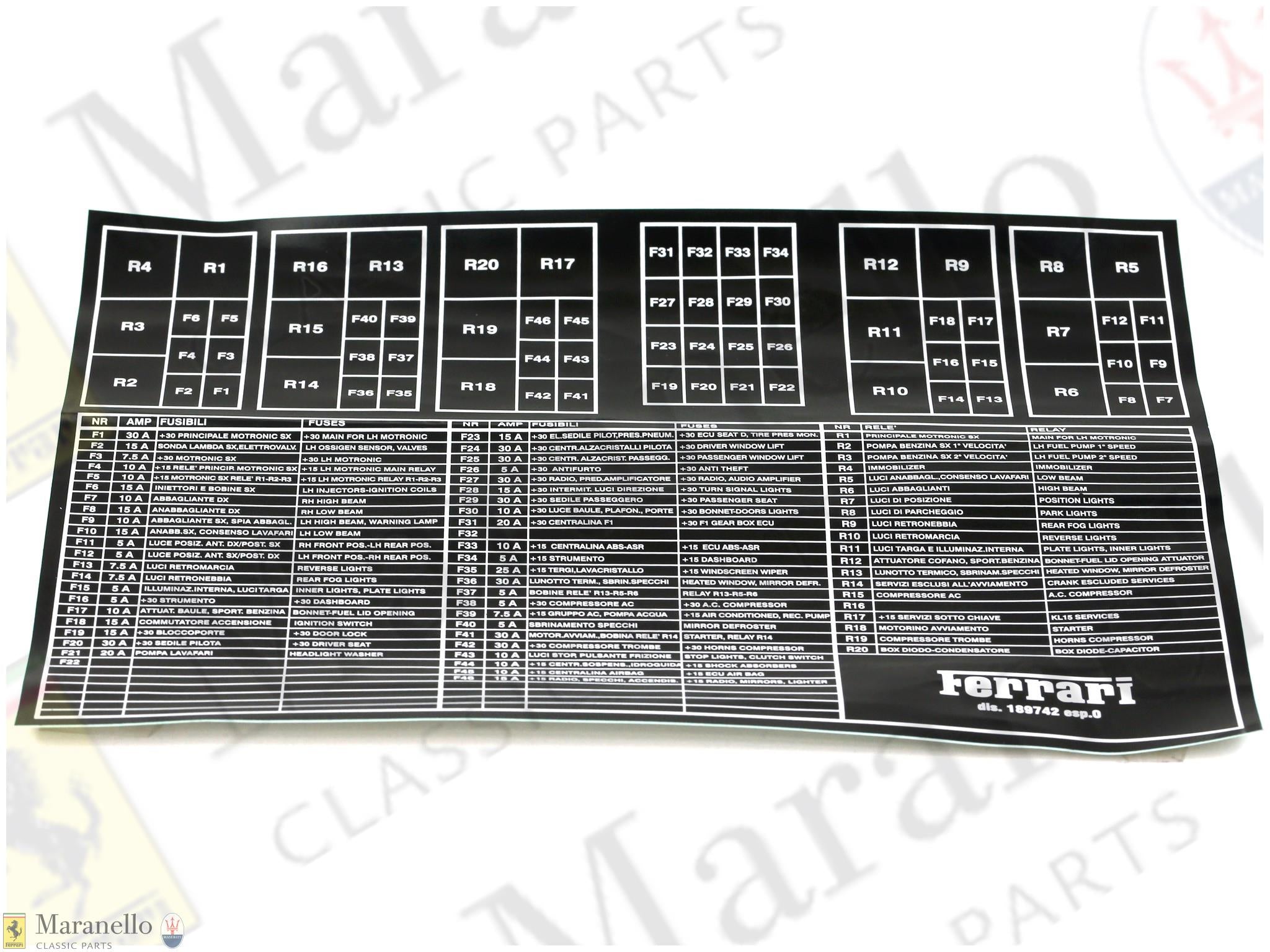 189742 - Nameplate Sticker