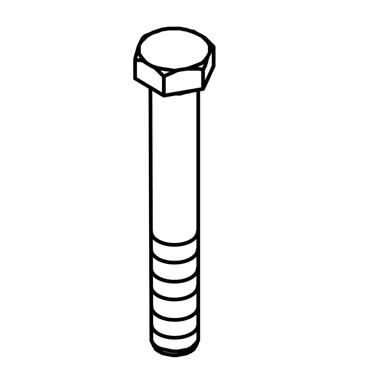 19H3167: Fits John Deere 19H3167 Hexagonal Head Screw, 3/4" X 3-1/4" – Genuine OEM