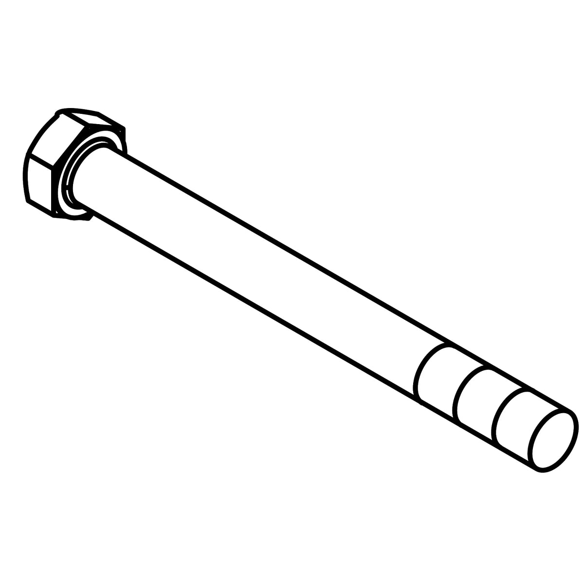 19H3306: Fits John Deere 19H3306 Hexagonal Head Screw, 5/8" X 6-1/4" – Genuine OEM