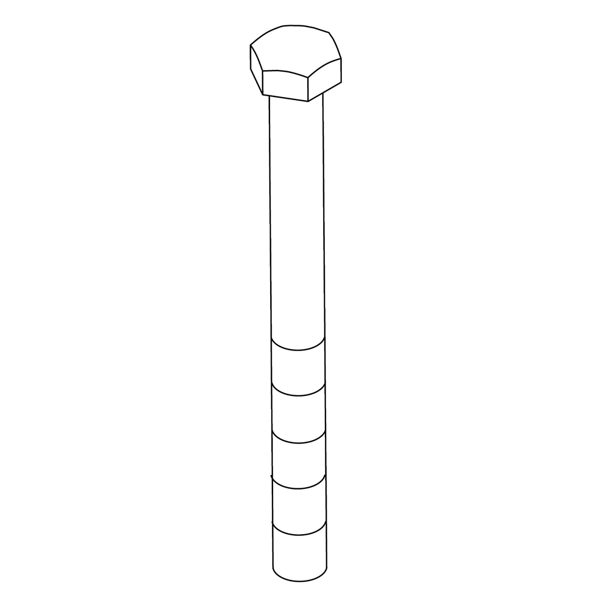 19H3630: Fits John Deere 19H3630 Hexagonal Head Screw, 7/8" X 7-1/2" – Genuine OEM