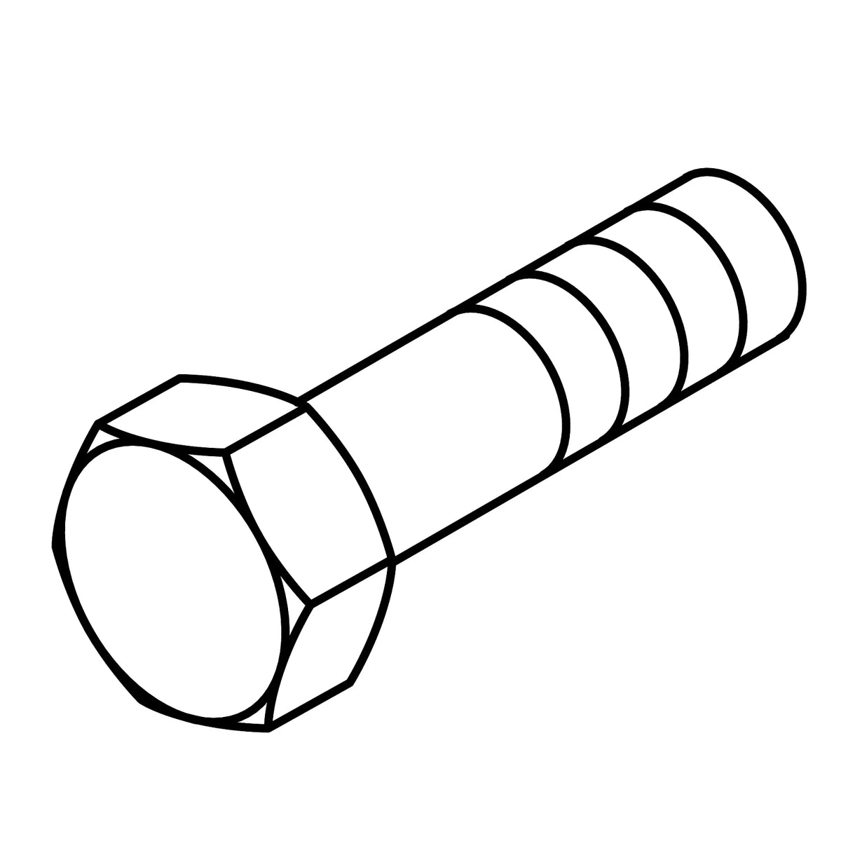 19M7403: Fits John Deere 19M7403 Hexagonal Head Cap Screw, M12 X 35 – Genuine OEM