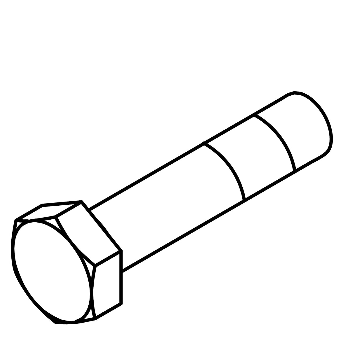 19M7572: 19M7572: Hexagonal Head Cap Screw, M10 X 45