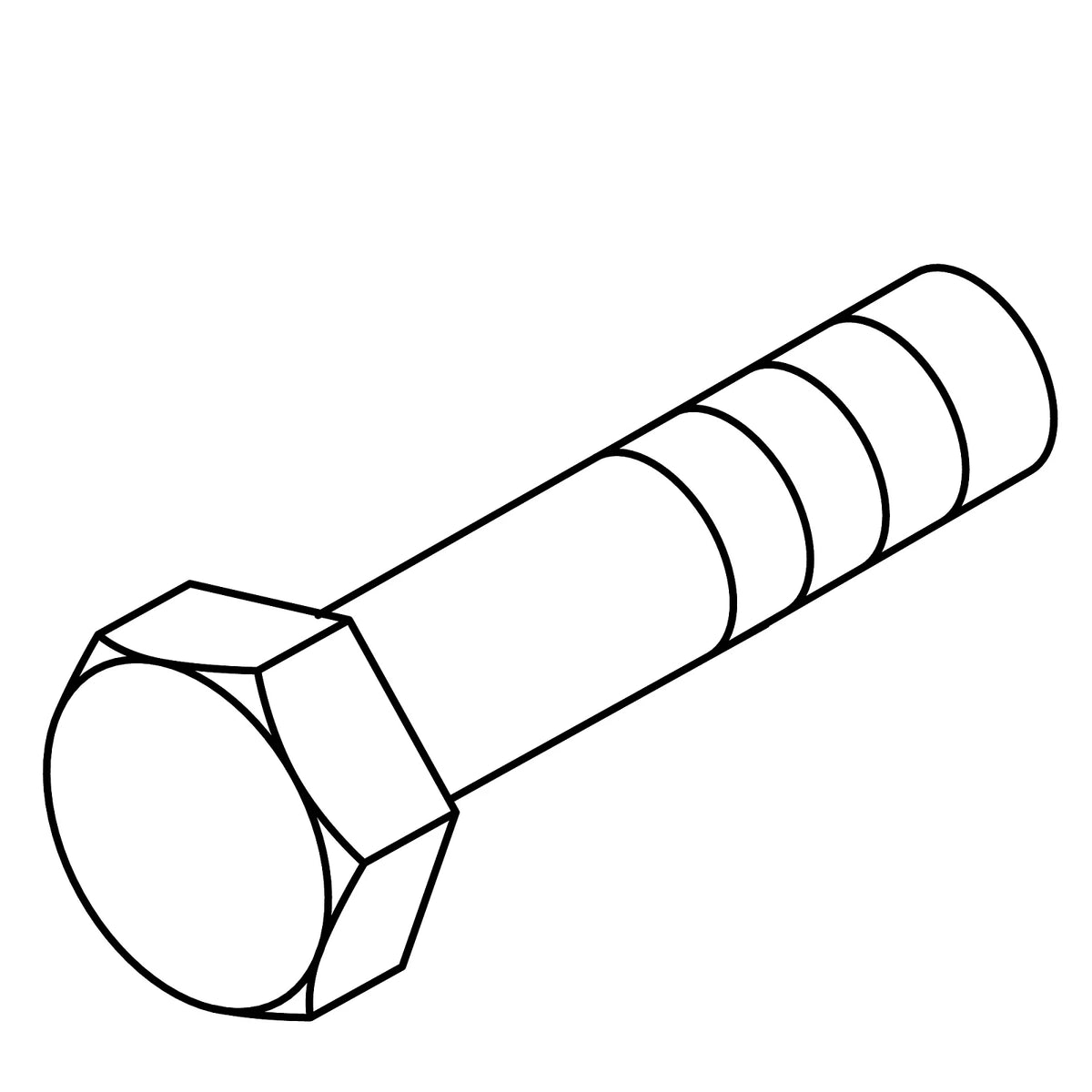 19M7662: Fits John Deere 19M7662 Hexagonal Head Cap Screw, M10 X 30 – Genuine OEM