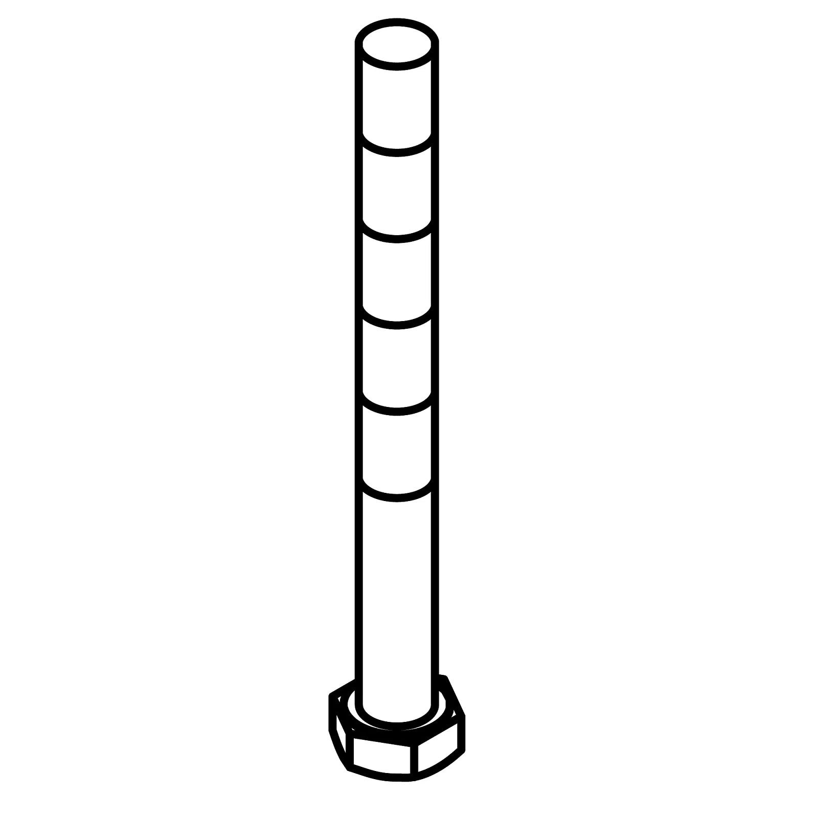 19M7968: Fits John Deere 19M7968 Hexagonal Head Cap Screw, M20 X 130 – Genuine OEM