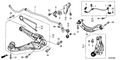 New 2013-2014 Fits Honda Fit EV Right Rear Trailing Arm, Part # 52370-TX9-A02