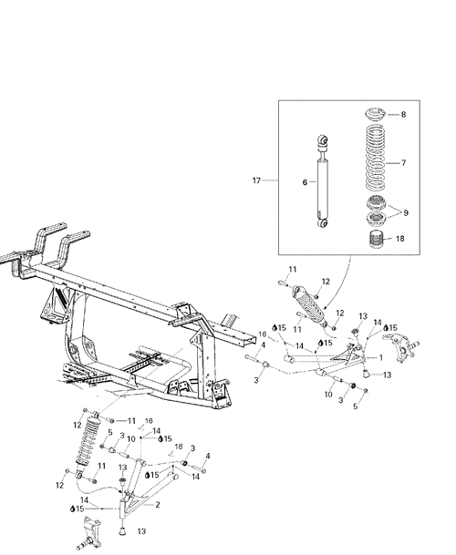 Can-Am - OEM schematic diagram - Part # 2572-706200169 - 07- Front Suspension - Ref # 13