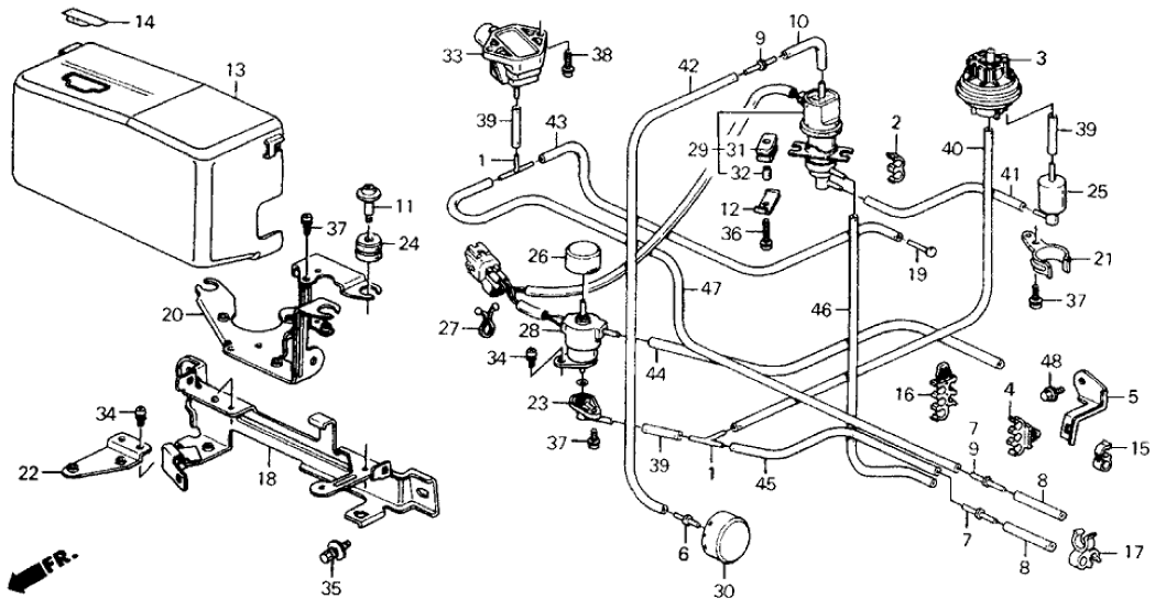 Honda New 1988-1991 Fits Honda Civic Tube Holder, Part # 36024-PM8-A01