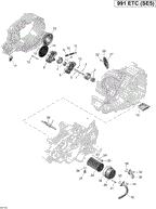 Can-Am - OEM schematic diagram - Part # 2572-420241651 - 01- Engine Lubrication _54R1533 | 01- Engine Lubrication _54R1532 - Ref # 11