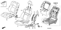 Honda New 2007-2011 Fits Honda Civic Left Front Seat Cushion Pad, Part # 81537-SNX-A11