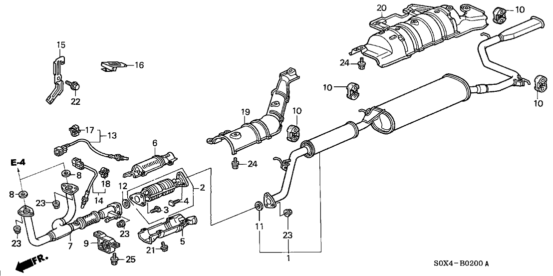 Honda New 1999-2004 Fits Honda Odyssey Stay, Oxygen Sensor, Part # 36536-P8F-A00