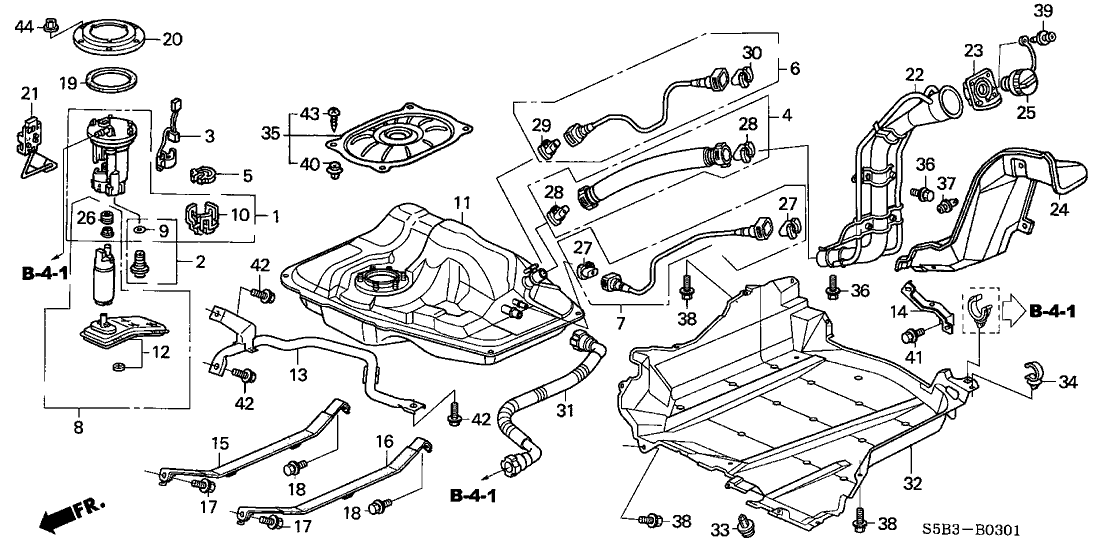 New 2003-2005 Fits Honda Civic Regulator Assembly, Part # 16015-S7A-930