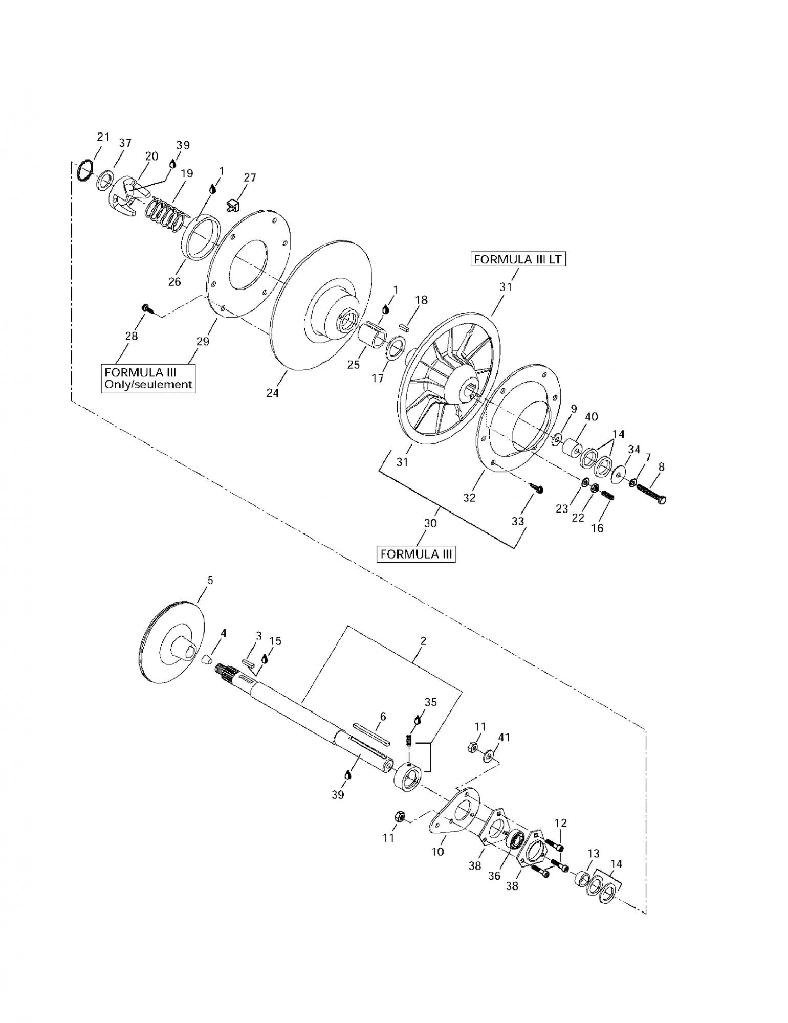 Fits 1996-2003 Ski-Doo Formula III / Formula III 600 LT Models Cup, OEM Part # 504142000