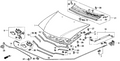 Honda New 1995-1997 Fits Honda Accord Seal, Bulkhead (Upper), Part # 74190-SV7-A00