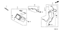 Honda New 2012 Fits Honda Civic Navigation Unit (Coo) (Mitsubishi), Part # 39541-TS8-305