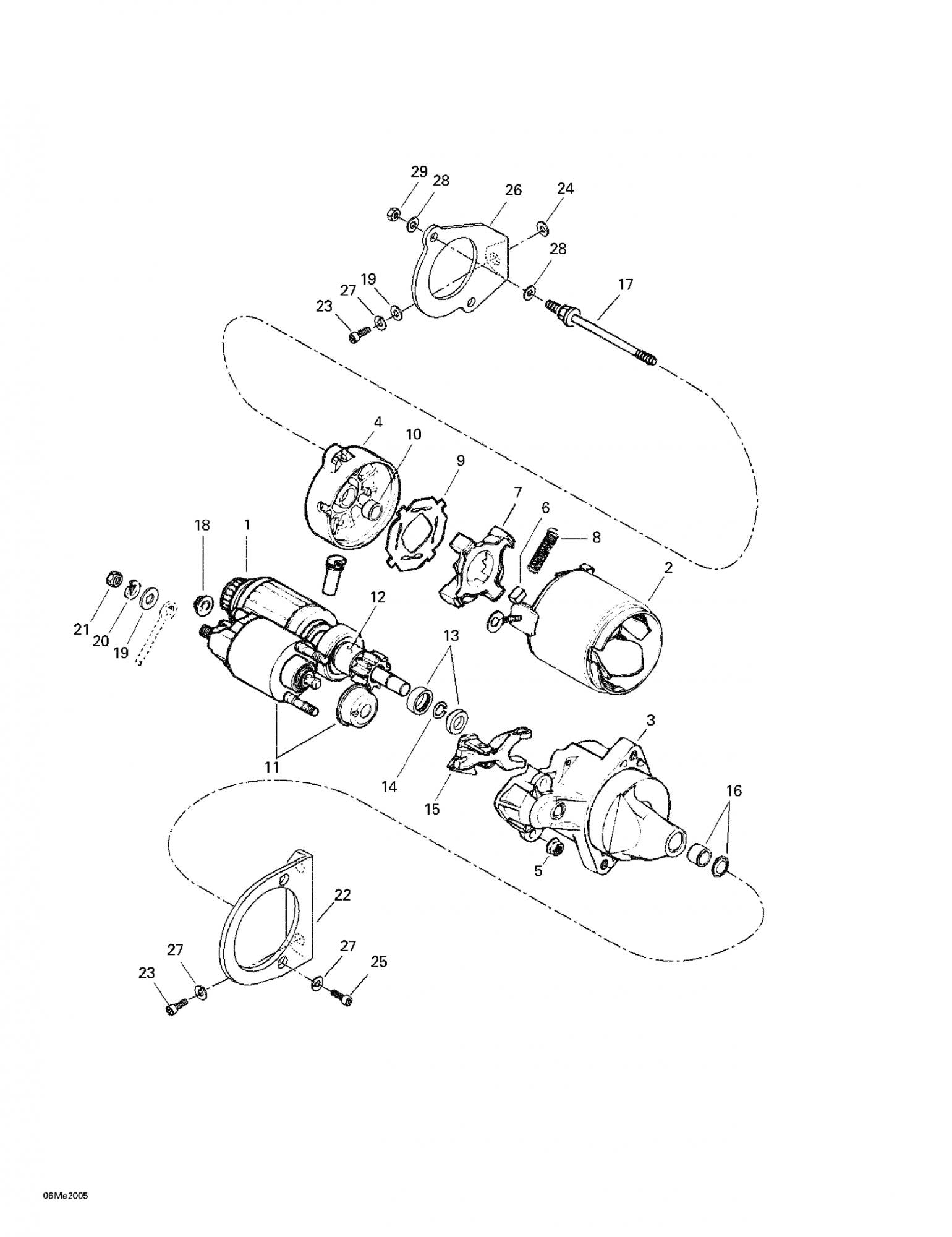 Fits 1996-2006 Ski-Doo Formula 500 / Formula 500 Deluxe Models Brush Spring, OEM Part # 410209800