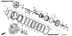 New 2006-2011 Fits Honda Civic Clutch Assy., Forward, Part # 22500-RPS-003