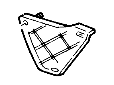 Ford New 1998-2002 Fits Lincoln Continental Reinforcement Base No. 17e814 Position Passenger Side, Part # F8OZ17E814AA