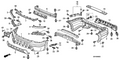 New 2003-2004 Fits Honda Pilot Skirt, R. Headlight *NH638M* (STARLIGHT SILVER METALLIC), Part # 60300-S9V-A00ZF