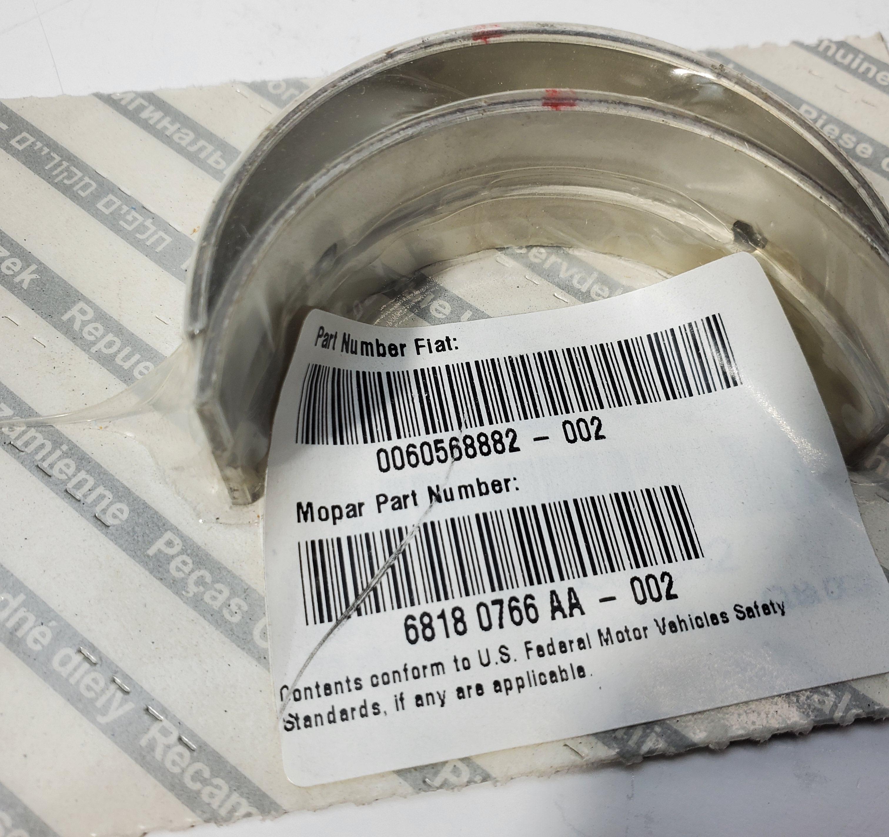 Fits Alfa Romeo V6 Set Main Bearing Red, OEM Part # 60568882